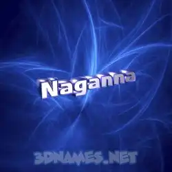 naganna in Plasma style - 3D name wallpaper