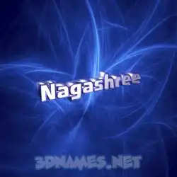 nagashree in Plasma style - 3D name wallpaper