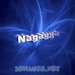 nagayya in Plasma style - 3D name wallpaper