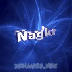nagkr in Plasma style - 3D name wallpaper