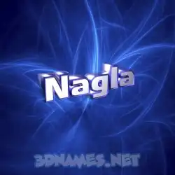 nagla in Plasma style - 3D name wallpaper