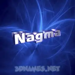 nagma in Plasma style - 3D name wallpaper