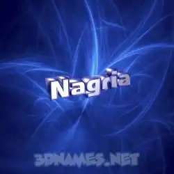 nagria in Plasma style - 3D name wallpaper