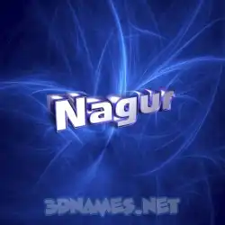 nagur in Plasma style - 3D name wallpaper