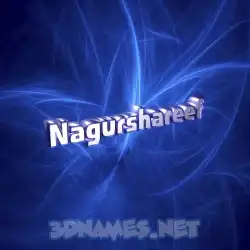 nagurshareef in Plasma style - 3D name wallpaper