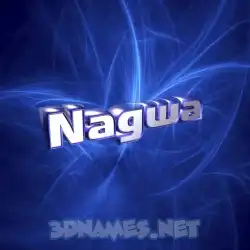 nagwa in Plasma style - 3D name wallpaper