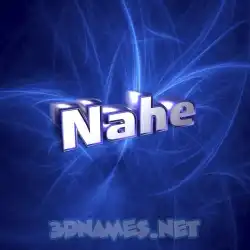 nahe in Plasma style - 3D name wallpaper