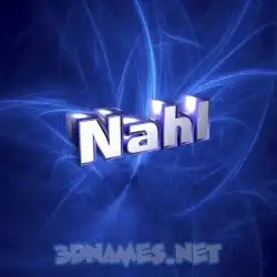 nahl in Plasma style - 3D name wallpaper