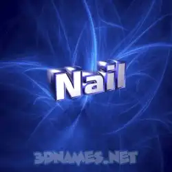 nail in Plasma style - 3D name wallpaper