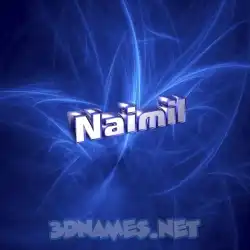 naimil in Plasma style - 3D name wallpaper