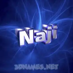 naji in Plasma style - 3D name wallpaper