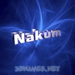 nakum in Plasma style - 3D name wallpaper
