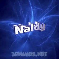 naldy in Plasma style - 3D name wallpaper