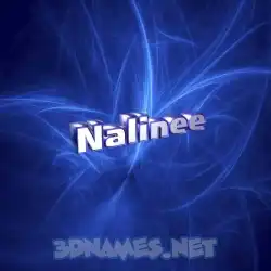 nalinee in Plasma style - 3D name wallpaper