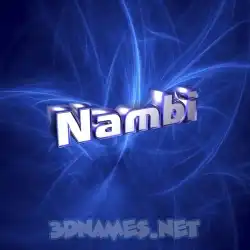 nambi in Plasma style - 3D name wallpaper