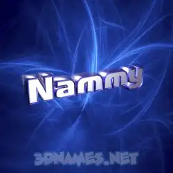 nammy in Plasma style - 3D name wallpaper