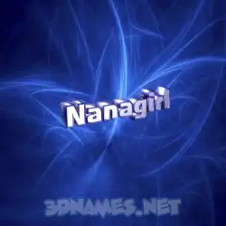 nanagirl in Plasma style - 3D name wallpaper