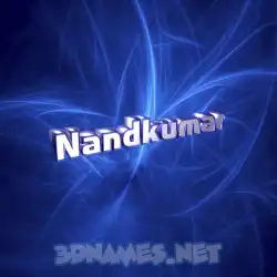 nandkumar in Plasma style - 3D name wallpaper