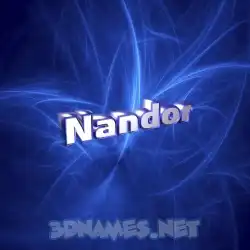 nandor in Plasma style - 3D name wallpaper