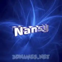 nansy in Plasma style - 3D name wallpaper