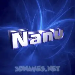 nanu in Plasma style - 3D name wallpaper