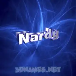 nardy in Plasma style - 3D name wallpaper