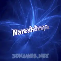 nareshdeepa in Plasma style - 3D name wallpaper