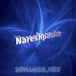 nareshpawar in Plasma style - 3D name wallpaper