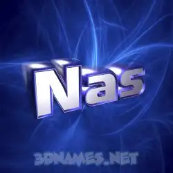 nas in Plasma style - 3D name wallpaper