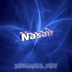 nasair in Plasma style - 3D name wallpaper