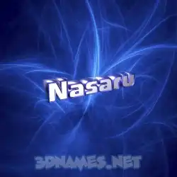 nasaru in Plasma style - 3D name wallpaper