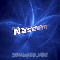 naseem in Plasma style - 3D name wallpaper