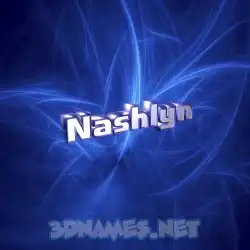 nashlyn in Plasma style - 3D name wallpaper