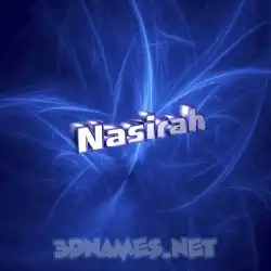 nasirah in Plasma style - 3D name wallpaper