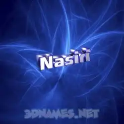 nasiri in Plasma style - 3D name wallpaper