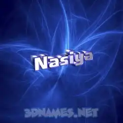 nasiya in Plasma style - 3D name wallpaper