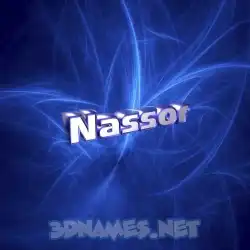 nassor in Plasma style - 3D name wallpaper