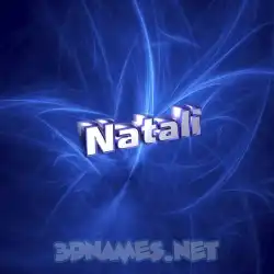 natali in Plasma style - 3D name wallpaper