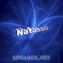 natassa in Plasma style - 3D name wallpaper