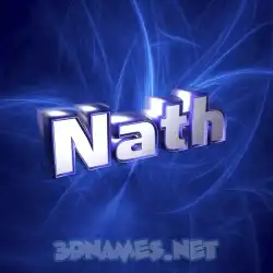 nath in Plasma style - 3D name wallpaper