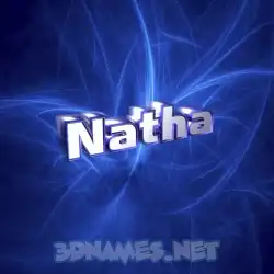 natha in Plasma style - 3D name wallpaper