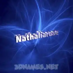 nathaliarose in Plasma style - 3D name wallpaper
