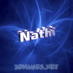 nathi in Plasma style - 3D name wallpaper