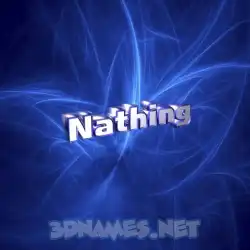 nathing in Plasma style - 3D name wallpaper
