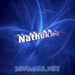 nathukka in Plasma style - 3D name wallpaper
