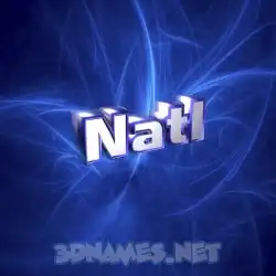 natl in Plasma style - 3D name wallpaper