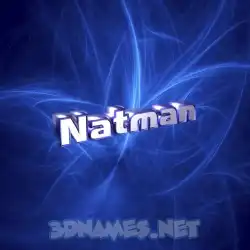 natman in Plasma style - 3D name wallpaper