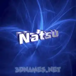 natsu in Plasma style - 3D name wallpaper