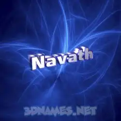 navath in Plasma style - 3D name wallpaper