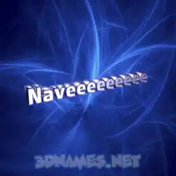 naveeeeeeeee in Plasma style - 3D name wallpaper